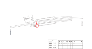 近鉄／二上山駅／／№4駅看板・駅広告、位置図