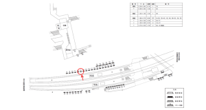 近鉄／古市駅／／№13駅看板・駅広告、位置図