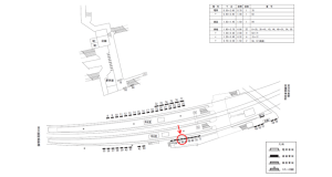 近鉄／古市駅／／№66駅看板・駅広告、位置図