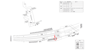 近鉄／古市駅／／№70駅看板・駅広告、位置図