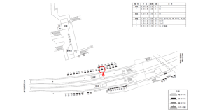 近鉄／古市駅／／№20駅看板・駅広告、位置図