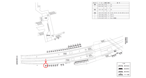 近鉄／古市駅／／№35駅看板・駅広告、位置図