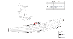 近鉄/古市駅//№73駅看板・駅広告、位置図