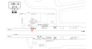 南海/三国ヶ丘駅//№5101駅看板・駅広告、位置図