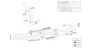 近鉄／古市駅／／№9駅看板・駅広告、位置図