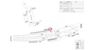 近鉄/古市駅//№76駅看板・駅広告、位置図
