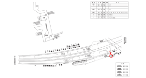 近鉄／古市駅／／№49駅看板・駅広告、位置図