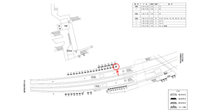 近鉄／古市駅／／№25駅看板・駅広告、位置図