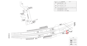 近鉄／古市駅／／№50駅看板・駅広告、位置図