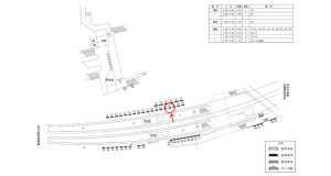 近鉄/古市駅//№22駅看板・駅広告、位置図