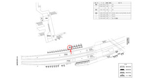 近鉄/古市駅//№72駅看板・駅広告、位置図