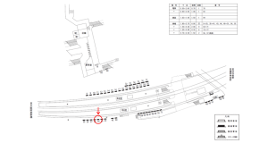 近鉄／古市駅／／№39駅看板・駅広告、位置図
