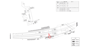 近鉄／古市駅／／№67駅看板・駅広告、位置図