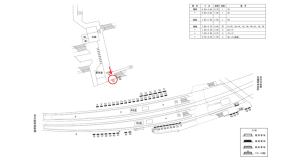 近鉄／古市駅／／№93駅看板・駅広告、位置図