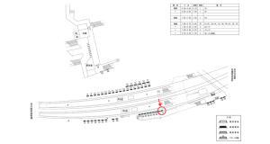 近鉄／古市駅／／№71駅看板・駅広告、位置図