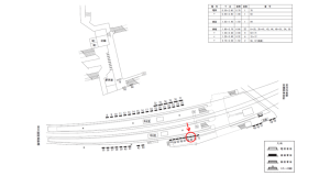 近鉄／古市駅／／№69駅看板・駅広告、位置図