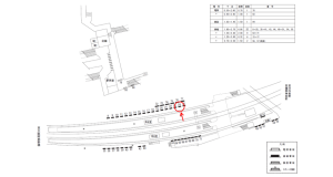 近鉄／古市駅／／№24駅看板・駅広告、位置図