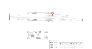 近鉄／河堀口駅／／№9駅看板・駅広告、位置図