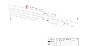 近鉄/下市口駅//№5駅看板・駅広告、位置図