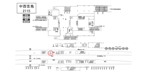 南海／中百舌鳥駅／／№7102駅看板・駅広告、位置図
