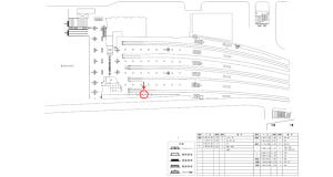 近鉄／大阪阿部野橋駅／／№3駅看板・駅広告、位置図