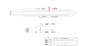 近鉄/今川駅//№6駅看板・駅広告、位置図