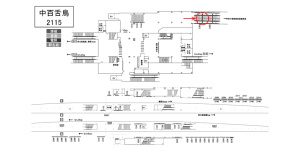 南海／中百舌鳥駅／／№5201駅看板・駅広告、位置図