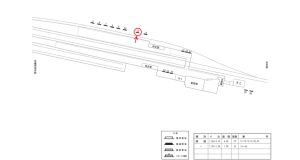 近鉄／下市口駅／／№12駅看板・駅広告、位置図