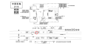 南海／中百舌鳥駅／／№7104駅看板・駅広告、位置図