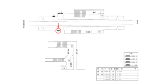 近鉄／福神駅／／№12駅看板・駅広告、位置図