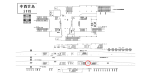 南海／中百舌鳥駅／／№7309駅看板・駅広告、位置図