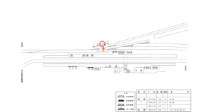 近鉄／道明寺駅／／№4駅看板・駅広告、位置図