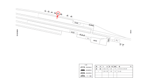 近鉄／下市口駅／／№9駅看板・駅広告、位置図