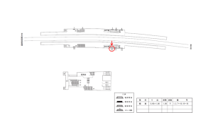 近鉄／河堀口駅／／№16駅看板・駅広告、位置図