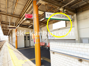 近鉄／北田辺駅／／№1駅看板・駅広告、写真1