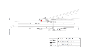 近鉄／道明寺駅／／№2駅看板・駅広告、位置図