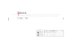 近鉄/葛駅//№1駅看板・駅広告、位置図