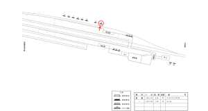 近鉄／下市口駅／／№13駅看板・駅広告、位置図