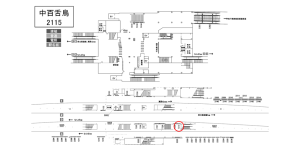 南海／中百舌鳥駅／／№7310駅看板・駅広告、位置図