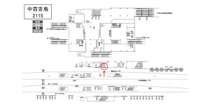南海/中百舌鳥駅//№2125駅看板・駅広告、位置図