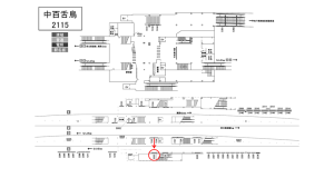 南海／中百舌鳥駅／／№2323駅看板・駅広告、位置図