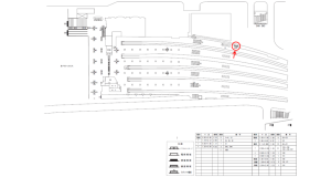 近鉄／大阪阿部野橋駅／／№100駅看板・駅広告、位置図