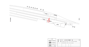 近鉄／下市口駅／／№24駅看板・駅広告、位置図