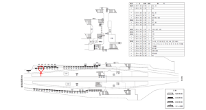 近鉄／藤井寺駅／／№4駅看板・駅広告、位置図