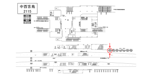 南海/中百舌鳥駅//№2140駅看板・駅広告、位置図