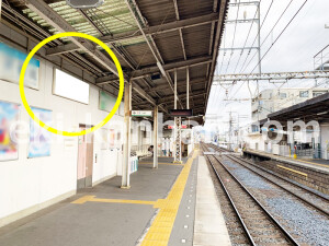 近鉄／恵我ノ荘駅／／№3駅看板・駅広告、写真1