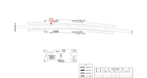 近鉄/河堀口駅//№1駅看板・駅広告、位置図