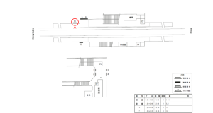 近鉄／福神駅／／№11駅看板・駅広告、位置図