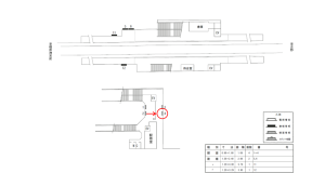 近鉄／福神駅／／№4駅看板・駅広告、位置図
