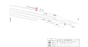 近鉄／下市口駅／／№10駅看板・駅広告、位置図